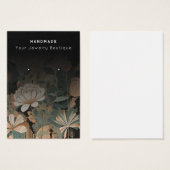 イヤリング抽象芸術モダンジュエリー表示カード (正面&裏面)