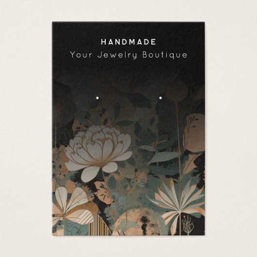 イヤリング抽象芸術モダンジュエリー表示カード (正面)