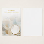 イヤリング抽象芸術モダンジュエリー表示カード (正面&裏面)