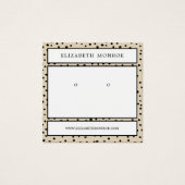 イヤリング点々のあるホルダ、ジュエリー表示装置 (正面)