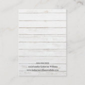 イヤリング素朴ディスプレイカード |ブルゴーニュの水彩 名刺 (裏面)