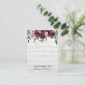 イヤリング素朴ディスプレイカード |ブルゴーニュの水彩 名刺 (スタンド正面)