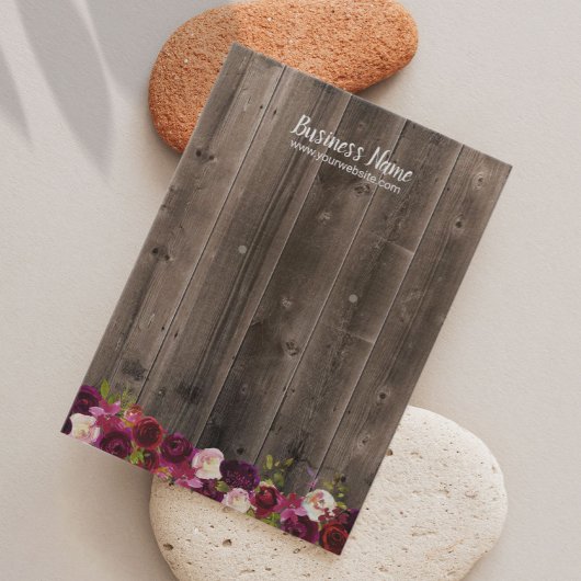 イヤリング表示カード素朴ウッドブルゴーニュフローラ