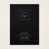 イヤリング表示カード・カラフルワイルドフラワーロゴ (裏面)