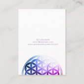 イヤリング表示カード・人生の花/曼荼羅 名刺 (裏面)