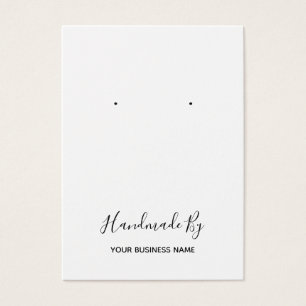 イヤリング表示カード「手作り」