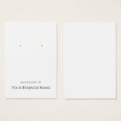 イヤリング表示カード「手作り」 (正面&裏面)