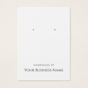 イヤリング表示カード「手作り」