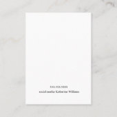 イヤリング表示カード |蝶ヴィンテージ 名刺 (裏面)