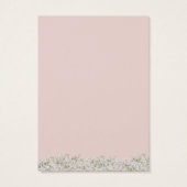 イヤリング表示カード |赤面ピンクベビーの息 (裏面)