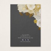 イヤリング表示カード・金ゴールド・スケッチフローラ (裏面)