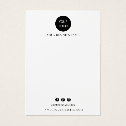 イヤリング表示名刺 (裏面)