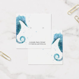 イヤリング表示 |かわいい青い海馬