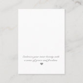 イヤリング表示 名刺 (裏面)