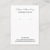 イヤリング表示 |米国の手作り 名刺 (正面)