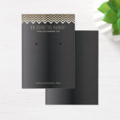 イヤリング表示 |金ゴールドモダンの山ストライプ形 (デスク)