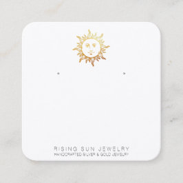 *～*イヤリング表示QRソーシャルメディアアイコンSun スクエア名刺