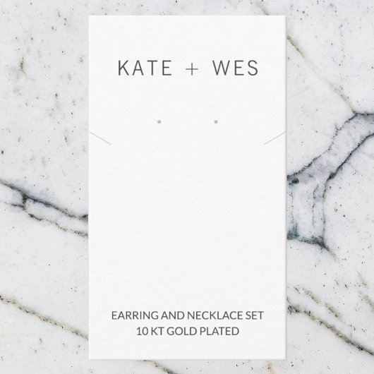 イヤリング&ネックレスセットジュエリーディスプレイカード エンクロージャーカード