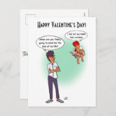 イヤロブバレンタインのホリデーカード シーズンポストカード (正面/裏面)