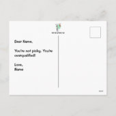 イヤロブバレンタインのホリデーカード シーズンポストカード (裏面)