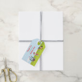 イヤーキュートブルネット騎士ギフトラベル ギフトタグ (より糸付き)