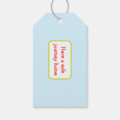 イヤーキュートブロンド騎士ギフトラベル ギフトタグ (裏面)