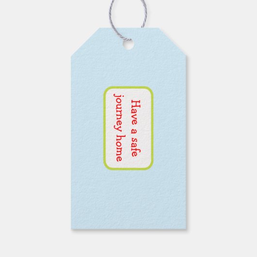 イヤーキュートブロンド騎士ギフトラベル ギフトタグ (裏面)