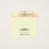 イヤースタッズディスプレイカードロマンチックヴィンテージピンク赤面 (裏面)