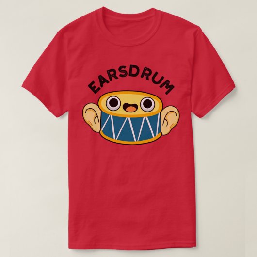 イヤースラムかわいいドラマー鼓膜プン1 Tシャツ (デザイン正面)