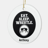 イヤースリープ&レスルクリスマス セラミックオーナメント (左)