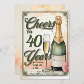 イヤーズパーティー乾杯！ 招待状 (正面/裏面)