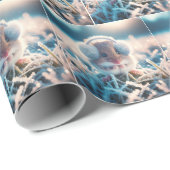 イヤーマフを着た冬のマウス ラッピングペーパー (ロールコーナー)