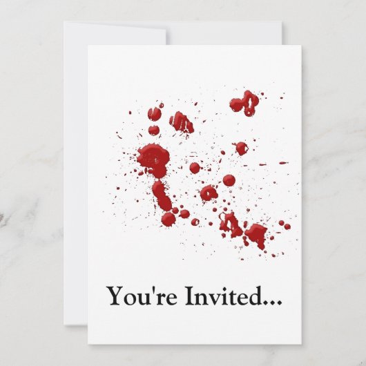 イュー、君の血だ 招待状 (正面)