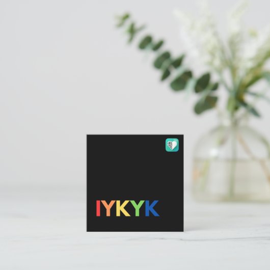 イユキクプライド スクエア名刺 (スタンド正面)