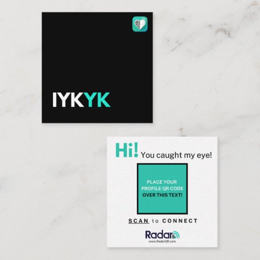 イユキク スクエア名刺 (正面/裏面)