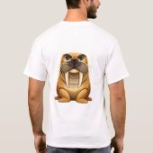 イラっとするセイウチTシャツ Tシャツ (裏面)