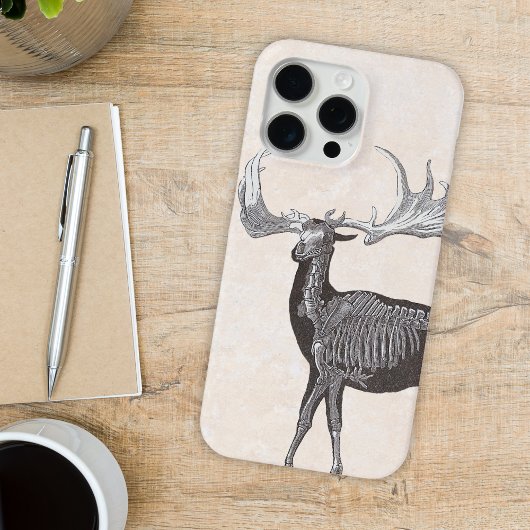 イライアーラークの骨格 - ヘラジカの仲間 メガケロス・ヒベルニクス標本ケース Case-Mate iPhoneケース