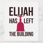 イライジャ離れは建物だ。パソバーセダー ワインラベル (シングルラベル)