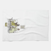 イライト·イ·イ·イン·イン·イライラン- Jane Austenプライド&偏見 キッチンタオル (横)