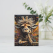 イライラしたキリンの妖精 ポストカード (スタンド正面)