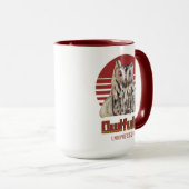 イライラしたフクロウ – 無感動のプン マグカップ (正面右)