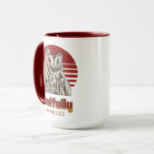 イライラしたフクロウ – 無感動のプン マグカップ (正面左)