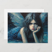 イライラした妖精 ポストカード (正面/裏面)