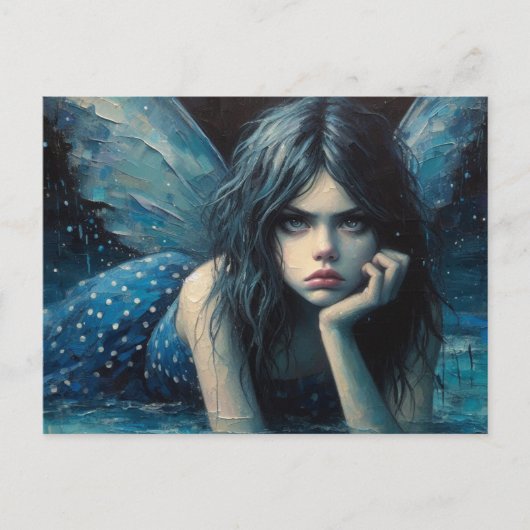 イライラした妖精 ポストカード (正面)