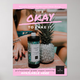 イライラした日陰のポスター – ピンクブランド ポスター