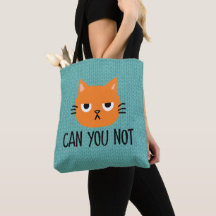 イライラした猫は、おもしろい トートバッグ