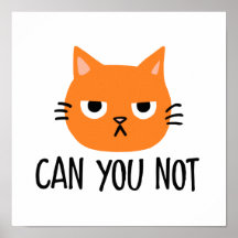 イライラした猫「やめてくれない？」面白いポスター