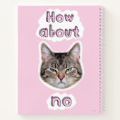 イライラした猫 ノートブック (裏面)