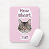 イライラした猫 マウスパッド (マウス)