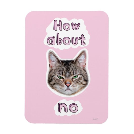 イライラした猫 マグネット (縦)